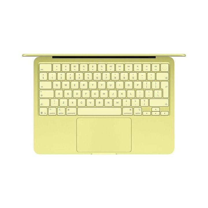 آبل ماك بوك نيو 13 بوصة 8 جيجابايت / 512 جيجابايت – شريحة A18 برو، لوحة مفاتيح إنجليزي QWERTY، معالج 6 أنوية، معالج رسومي 5 أنوية، شاشة Liquid Retina، Touch ID | لون سيترس – MHFE4ZS/A
