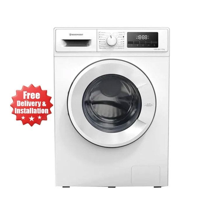 Westpoint  8kg Front Load Washing Machine - 1200 RPM, 220-240V, White | WMT-81222