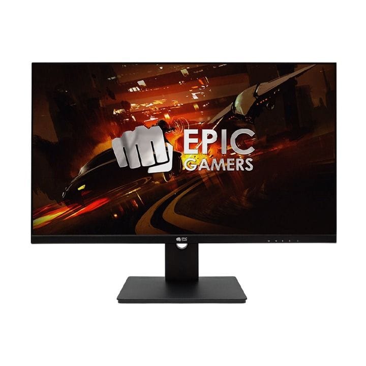 Epic Gamers Classic Series 24" FHD Monitor – 1920×1080 IPS Panel, 75Hz Refresh Rate, Slim Bezel Display, HDMI & VGA | Black - EP24-FHD-75