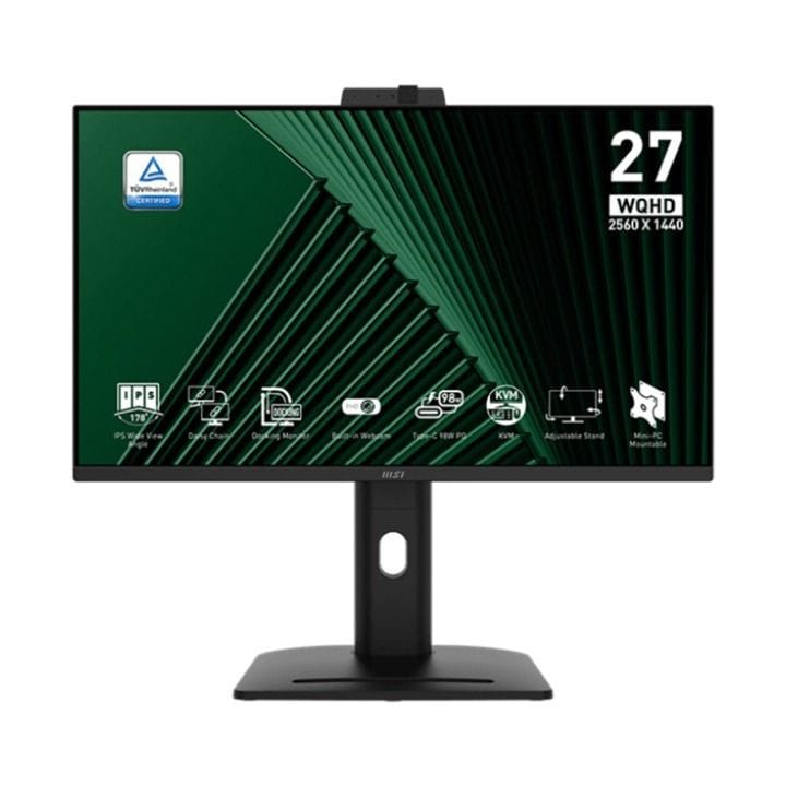 إم إس آي برو 27 بوصة شاشة ألعاب كيو إتش دي آي بي إس – 2560×1440، معدل تحديث 100 هرتز، تقنية التزامن التكيفي، تقنية العناية بالعين، إتش دي إم آي وديسبلاي بورت | أسود - MP275QPDG