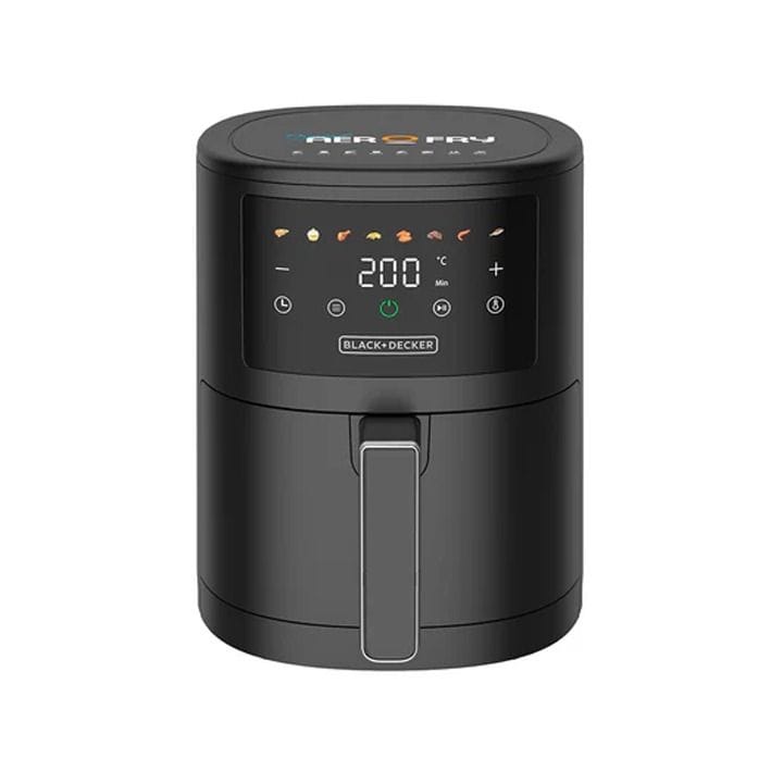 قلاية هوائية رقمية بلاك+ديكر AeroFry بقدرة 1500 واط وسعة 3.5 لتر، استخدام متعدد - أسود - AF3500-B5