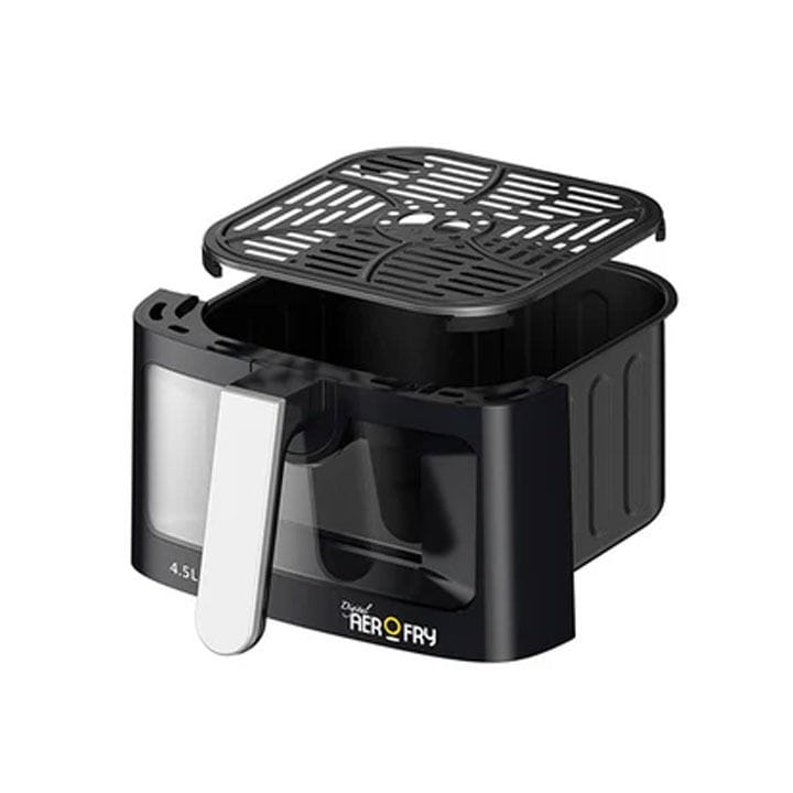Black+Decker Digital Air Fryer 4.5L, Touch Panel, 12 Preset Programs, Adjustable Temp 80-200°C, Sleek Design, Auto-Off - Black - AF4500-B5
