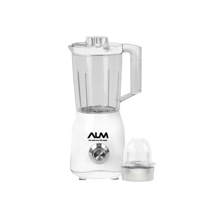 ALM 2-In-1 Blender 350W With 1.6L Jar, Powerful Motor For Efficient Blending, Durable Performance - White - ALM-BL1602