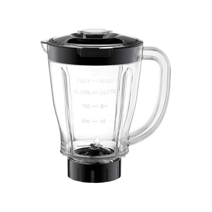 Black+Decker 400W Blender With 2 Jars And Grinder Mill, Smooth Blending, Pulse Function, Anti-Slip Feet - Black - BX365J-B5