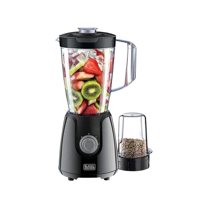 خلاط بلاك+ديكر 400 واط مع مطحنة ووعاء إضافي - أسود - BX430J-B5