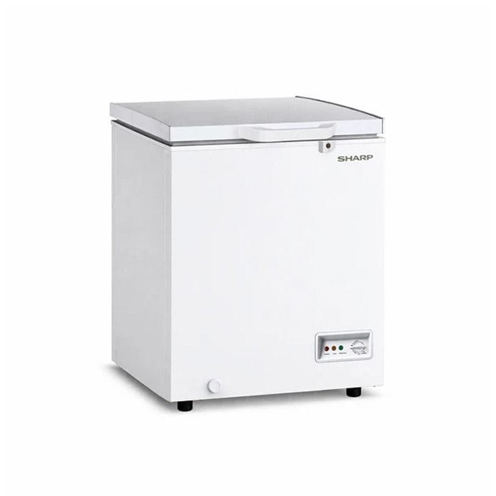 Sharp Chest Freezer 130L, Fast Freezing Function, Mechanical Temperature Control, A+ Energy Class - White - SCF-K130X-WH3
