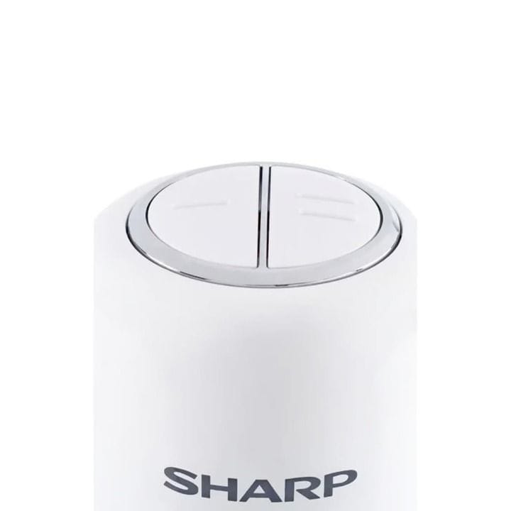 Sharp Chopper 350W 1.2L, Two-Speed Control, Four Stainless Steel Blades, Dishwasher-Safe Parts - White - EM-CP31-W3