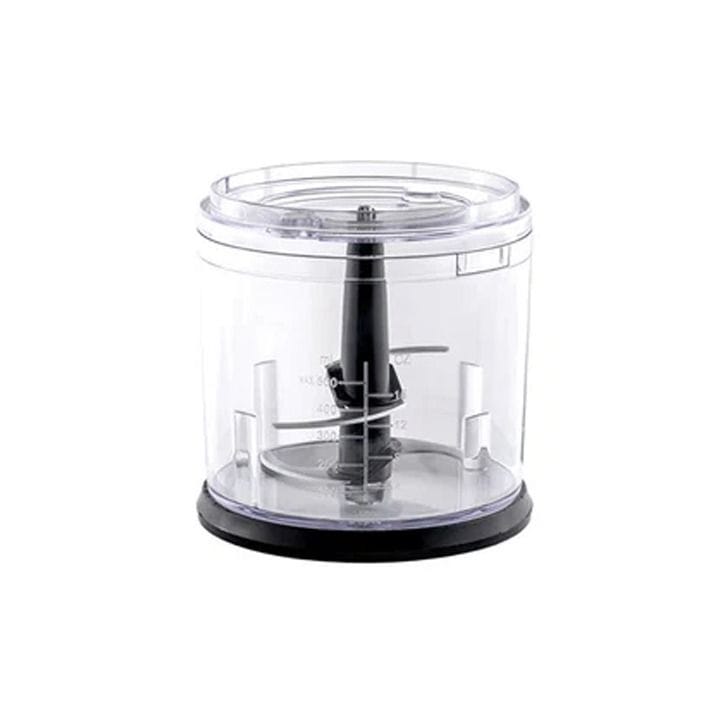 Black+Decker Multifunctional Vertical Chopper With Extra Bowl 500ml, Pulse Speed Function, Durable Stainless Steel 4-Blade, Compact Design - Black - FC500J-B5