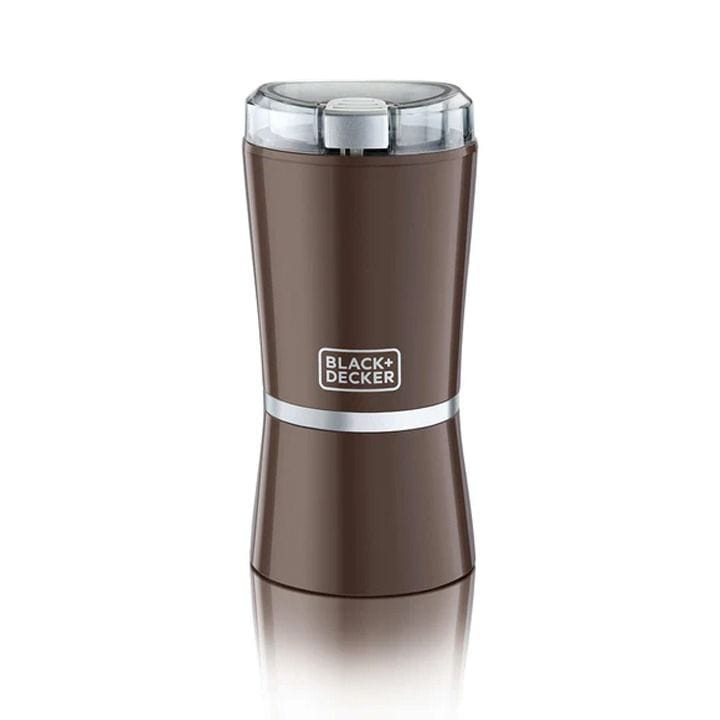 Black+Decker 150W Coffee Grinder, Stainless Steel Cup And Blade, 60g Capacity, One Speed With Pulse - Brown - CBM4-B5