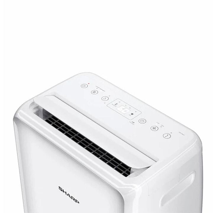 Sharp Dehumidifier 330W, 20L Capacity, Function Display, Child Lock, Off Timer, Auto Stop - White - DW-RN20SA-W