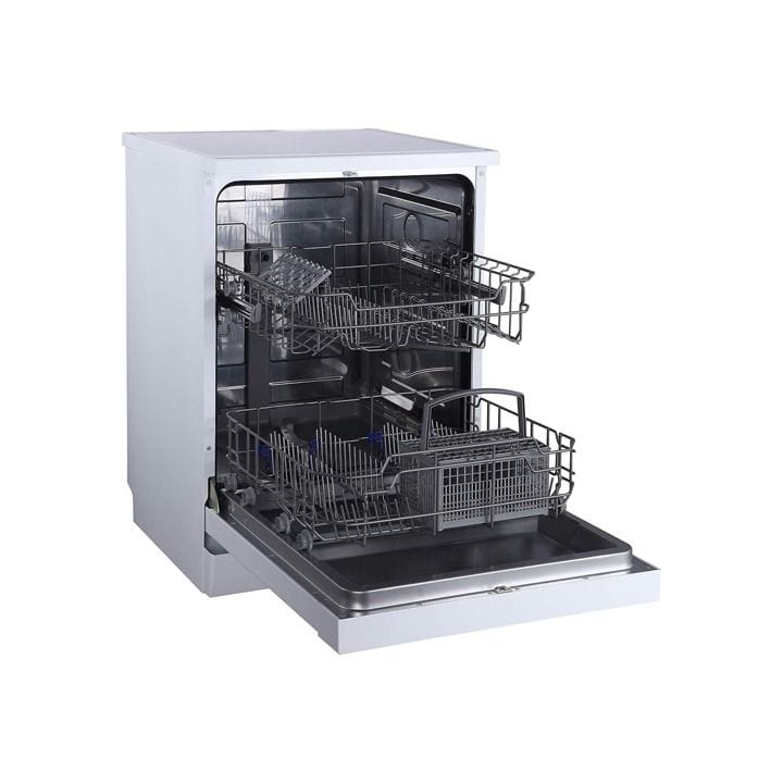 Sharp Free-Standing Dishwasher, 6 Programs, 12 Place Settings, Stainless Steel - Stainless Silver - QW-MB612-SS3