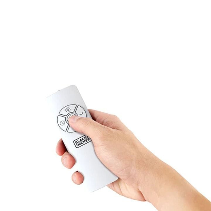 مروحة بلاك+ديكر بدون شفرات 58 سم مع إضاءة LED - أبيض - FBL58-B5