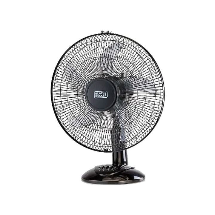 مروحة مكتبية بلاك+ديكر 16 بوصة، دوران واسع 90° - أسود - FD1620-B5