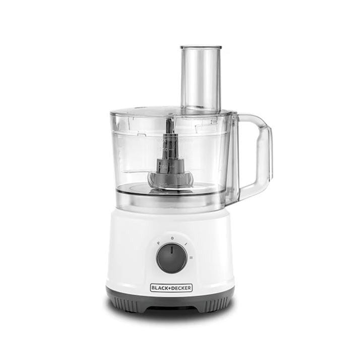 Black+Decker Multifunction Food Processor 800W, 24 Functions, 2-Speed Control With Pulse, Stainless Steel Blades - White - FX822-B5