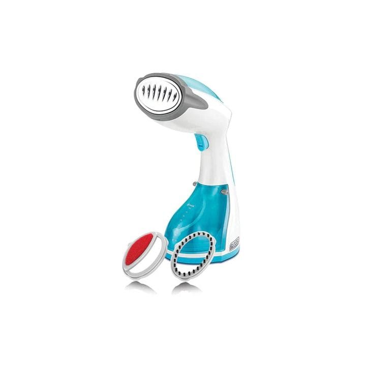 Black+Decker Handheld Garment Steamer 1200W, Includes 200ml Measuring Beaker, Steam Jet Button With Lock, 260ml Removable Water Tank - White - HST1200-B5