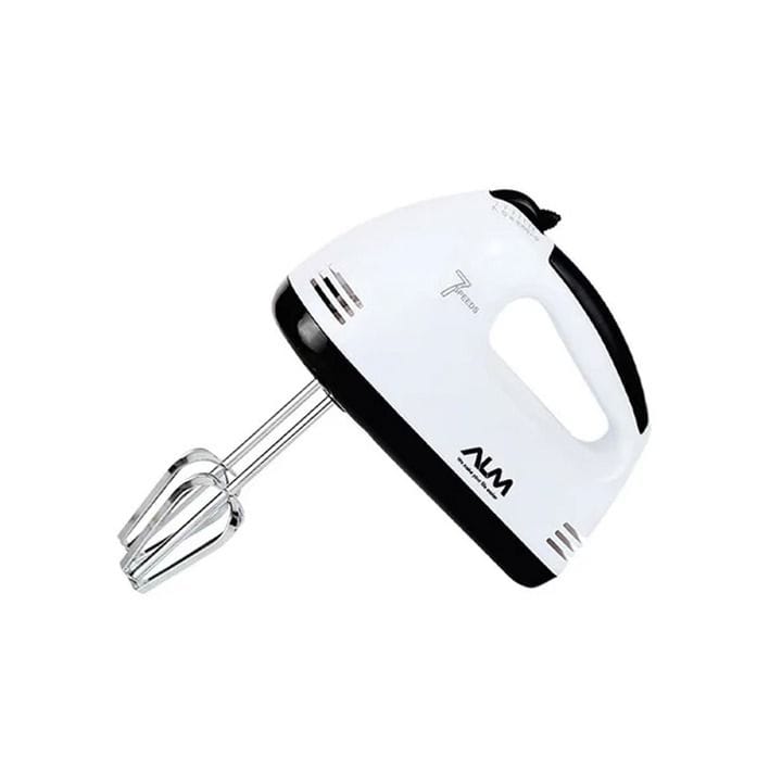 ALM Hand Mixer 100–150W, 7-Speed Settings, Compact And Lightweight Design, Reliable Performance - Black/White - ALM-HM150W