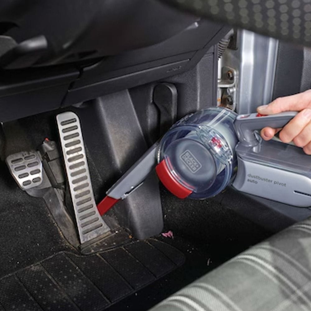 Black+Decker Pivot Handheld Vacuum Cleaner 12V, Lightweight Design, Long-Lasting Performance - Black - PV1200AV-B5