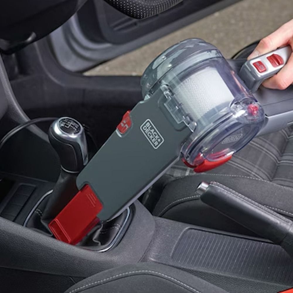 Black+Decker Pivot Handheld Vacuum Cleaner 12V, Lightweight Design, Long-Lasting Performance - Black - PV1200AV-B5