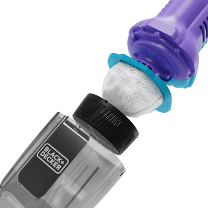 Black+Decker Dustbuster Handheld Vacuum Cleaner 290ml, 16 Air Watts Suction, Lightweight Portable Design - Lively Lavender/Breeze Purple - NVD220BP-GB