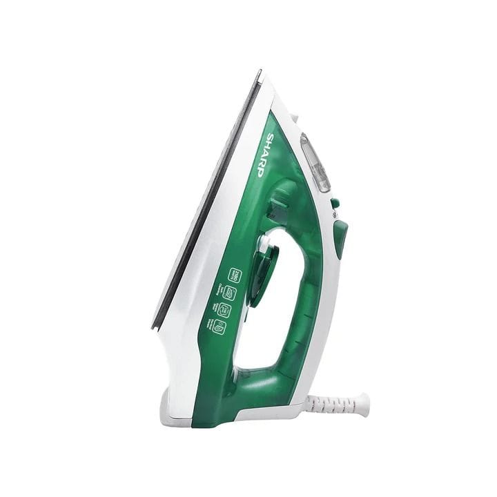 Sharp Steam Iron 2180W, High Power Performance, Versatile Steam Functions, Self-Cleaning System - Green - EI-SU11-G3
