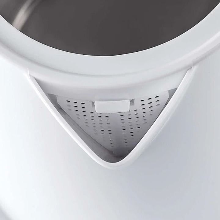 Black+Decker Plastic Electric Kettle 2200W 1.7L, Rapid Boiling, Boil-Dry Protection, Concealed Heating Element - White - JC70-B5