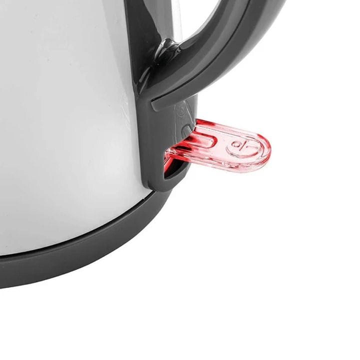 Black+Decker Plastic Electric Kettle 2200W 1.7L, Rapid Boiling, Boil-Dry Protection, Concealed Heating Element - White - JC70-B5