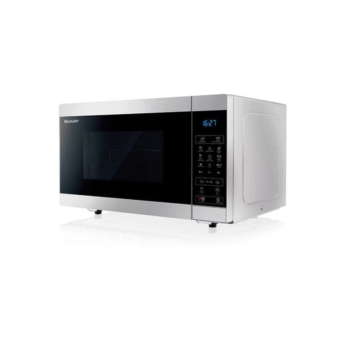 Sharp Microwave Oven With Grill 25L, Overheat Protection, Timer Function, Child Lock - Silver - R-25GRM-SL3
