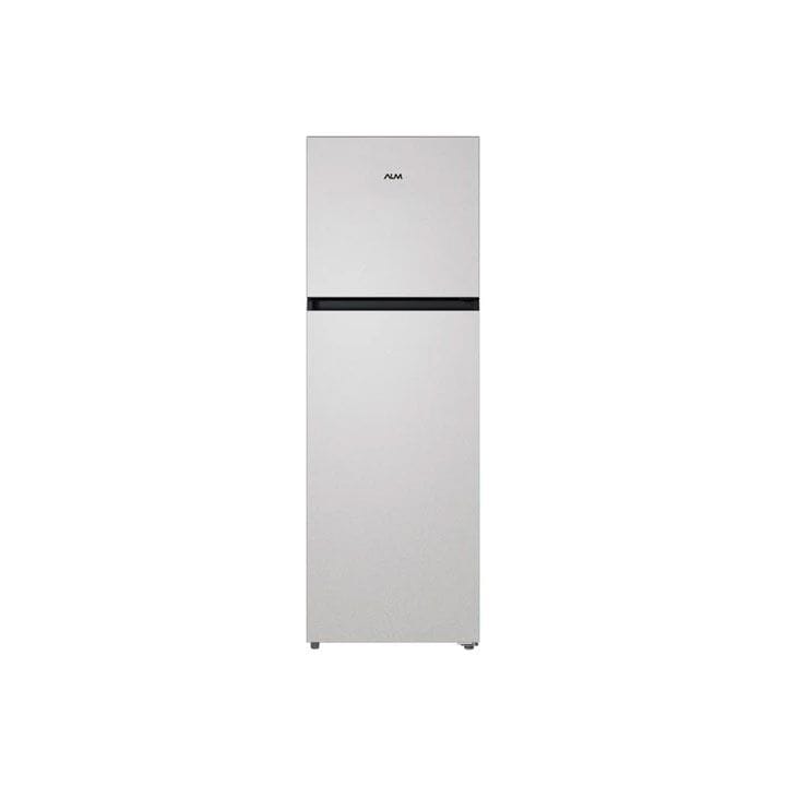 ALM Double Door No Frost Refrigerator 490L, Electronic Temperature Control, LED Display, Toughened Glass Shelves - Silver - ALM-RF490ST