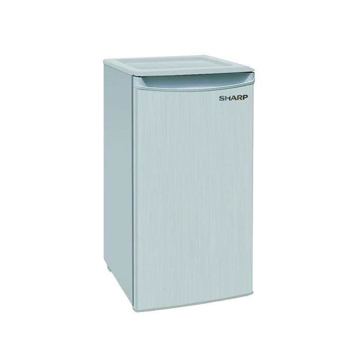 Sharp Single Door Refrigerator 150L, Tropical Compressor, Direct Cooling System, Recessed Handle - Silver - SJ-K155X-SL3