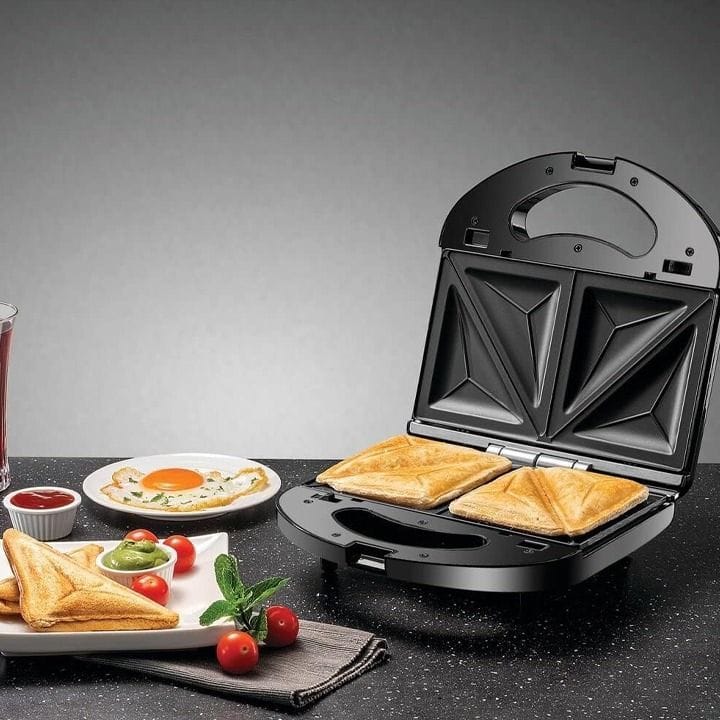 Black+Decker Sandwich Maker, Multifunction, Non-Stick Coated Plates, Removable Plate Design - Black - TS2120-B5