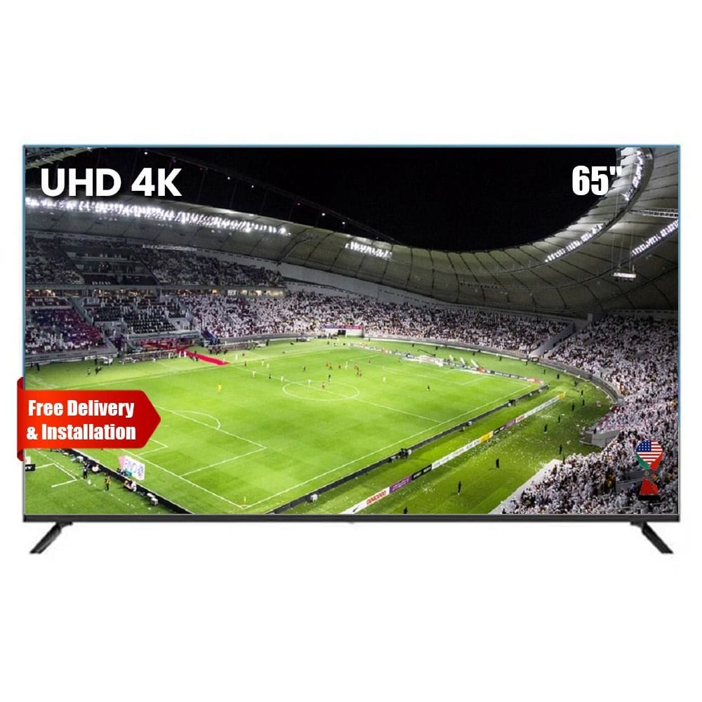 ALM UHD 4K Smart TV 65 Inch, Ultra HD Picture Quality, Built-In ATV, Smart Entertainment Features, Versatile Connectivity - Black - ALM-LE65S