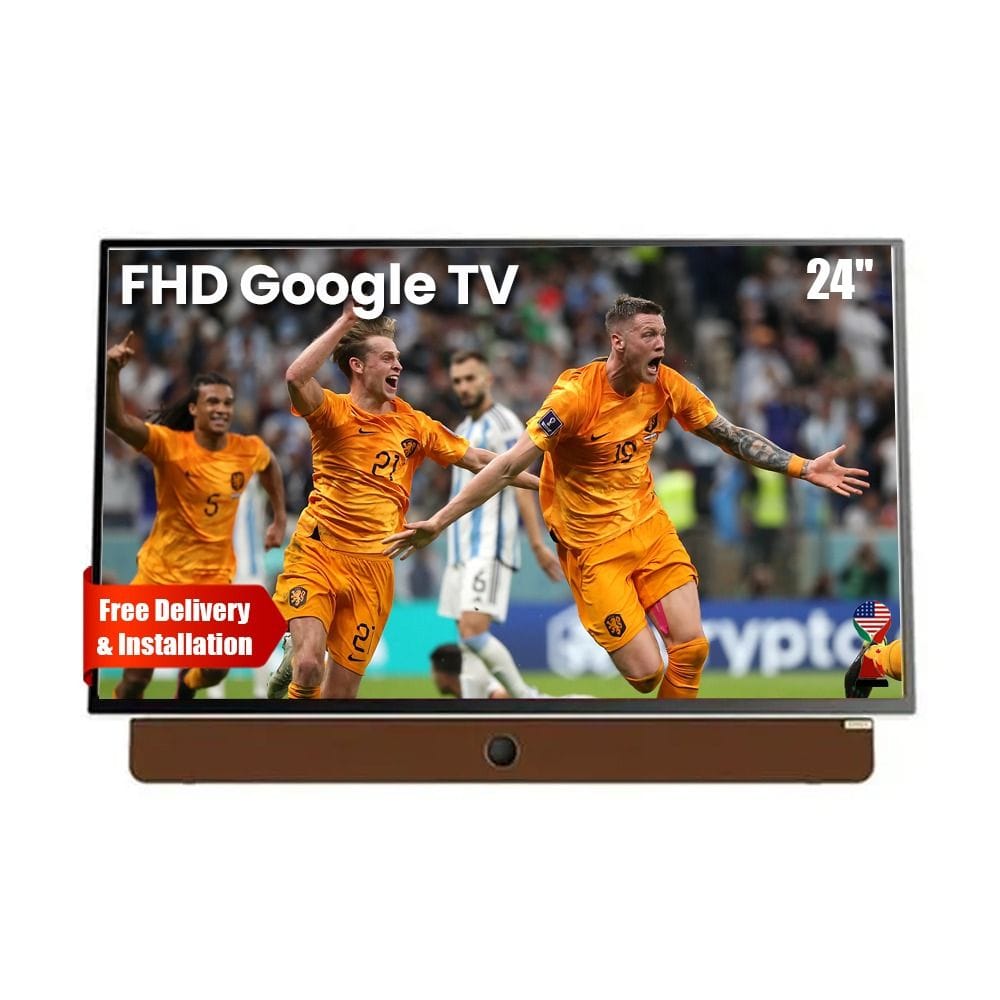Skyworth Full HD Portable Google Smart TV 24 Inch, Built-In Battery (Up To 3 Hours), Lightweight Design, Smart Connectivity - White - 24LP60G