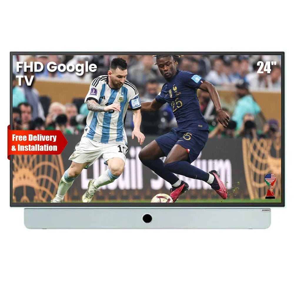 Skyworth Full HD Portable Google Smart TV 24 Inch, Built-In Battery (Up To 3 Hours), Lightweight Design, Smart Connectivity - Blue - 24LP60G-B