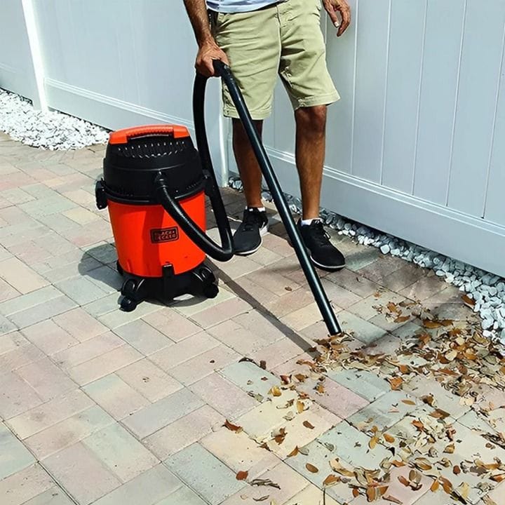 Black+Decker Wet And Dry Vacuum Cleaner 1200W 10L, Washable HEPA Filter, Overheat Protection, Blower Function - Orange/Black - WDBD10-B5