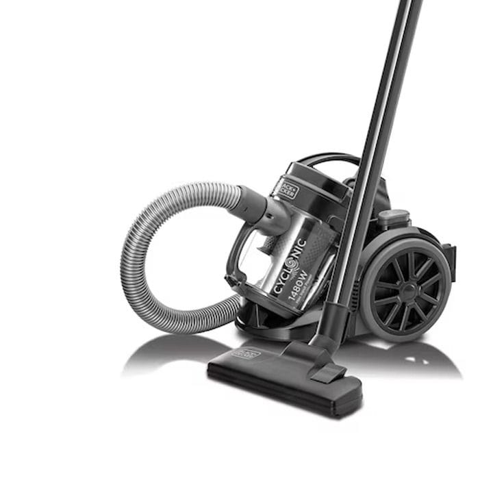 Black+Decker Multi-Cyclonic Bagless Vacuum Cleaner 1400W, Variable Speed, High-Efficiency Motor, Overload Protector - Black - VM1480-B5