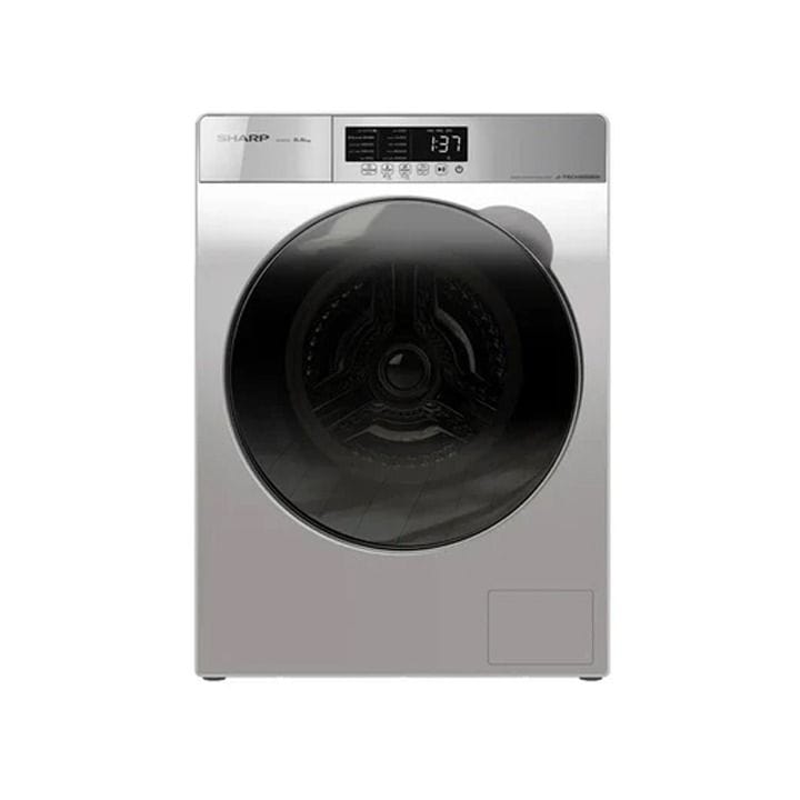 Sharp Front Load Washing Machine 7Kg, J-Tech Inverter Technology, Tilted Control Panel, Child Lock - White - ES-FE700KJZ-W