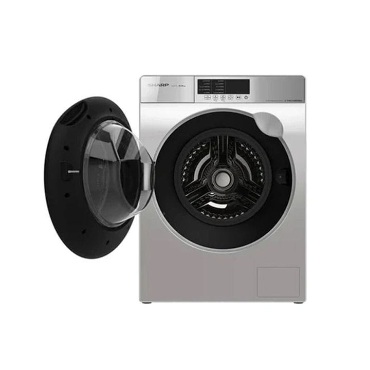 Sharp Front Load Washing Machine 7Kg, J-Tech Inverter Technology, Tilted Control Panel, Child Lock - White - ES-FE700KJZ-W
