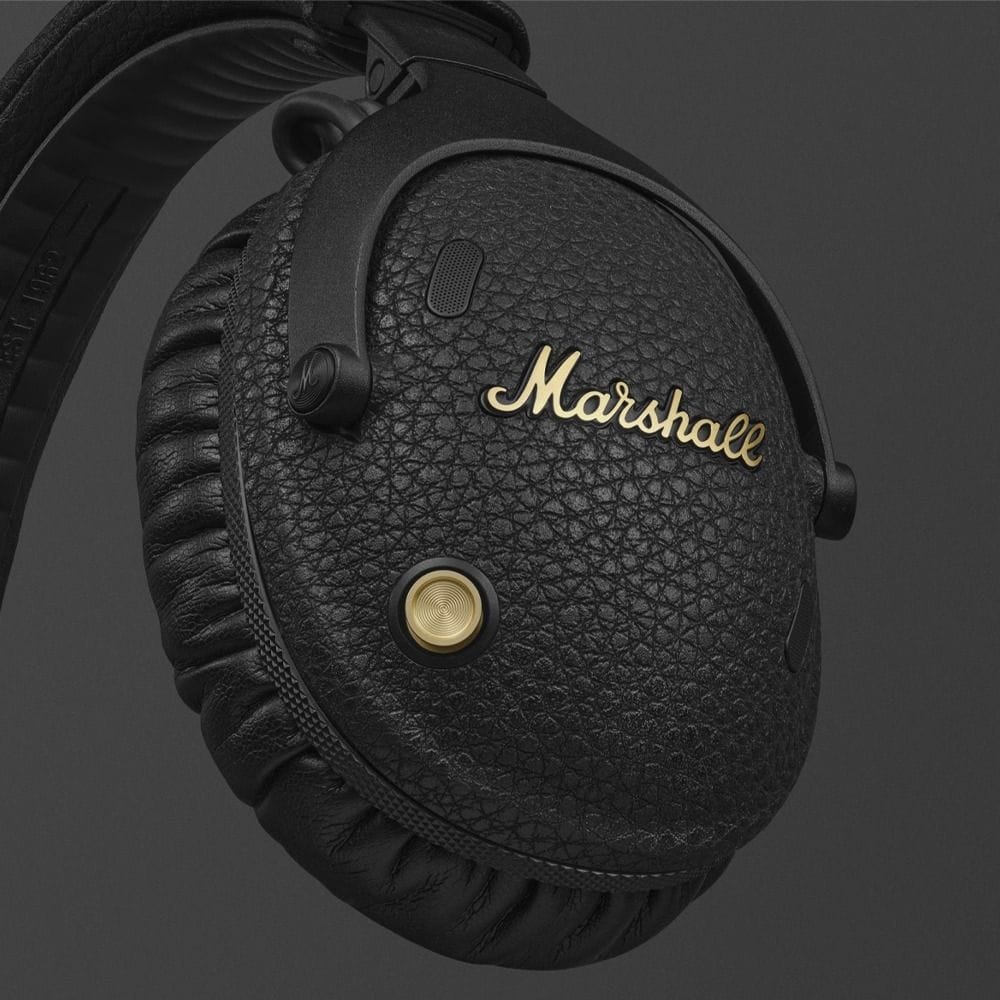 Marshall Monitor III ANC Wireless Headphones Adaptive Active Noise Cancellation 70H Playtime Bluetooth LE Audio Spatial Sound Foldable Design | Black-1006861