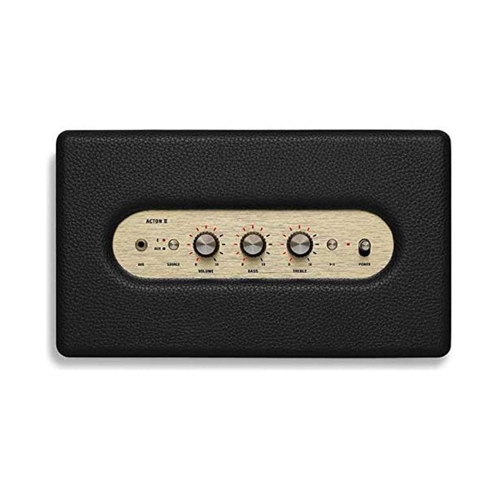 Marshall Acton II Bluetooth Speaker 60W Compact Powerful Sound aptX Bluetooth Multi-Host Connectivity Analog Controls | Black-1002480