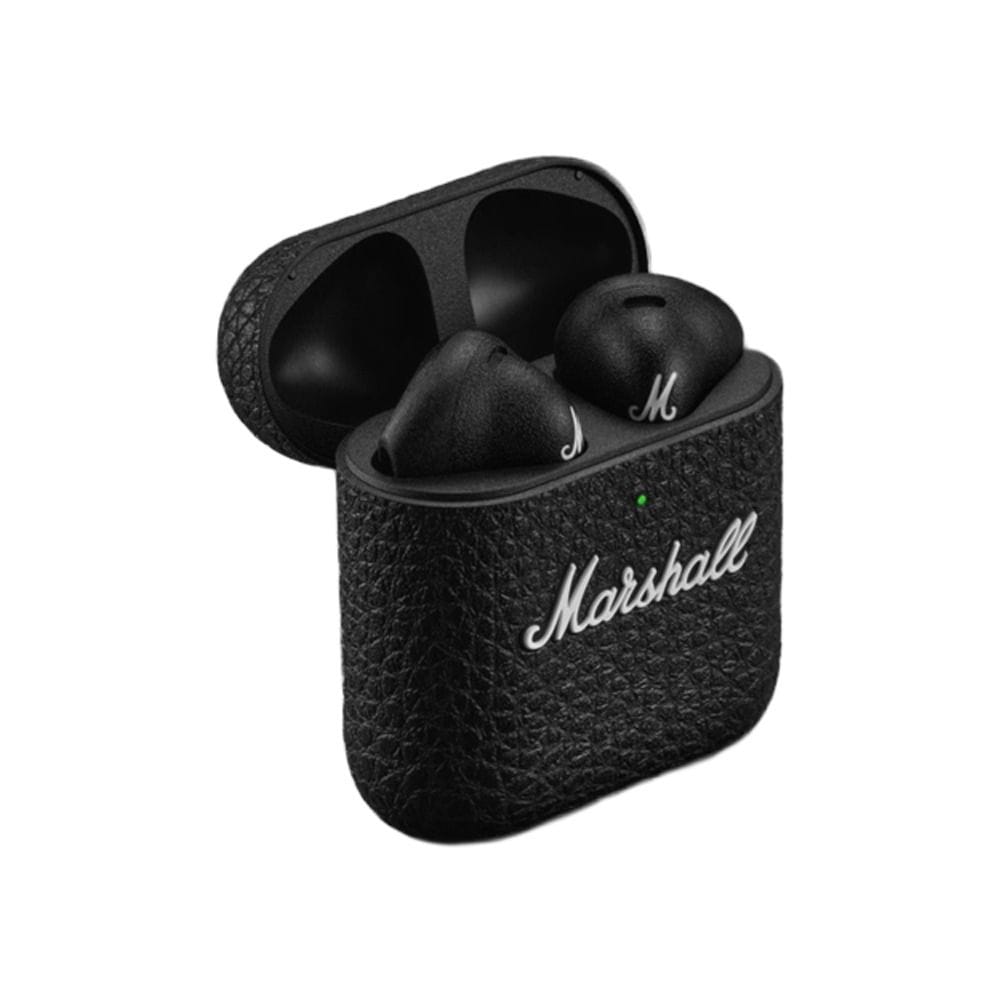 Marshall Minor IV True Wireless Earbuds 30H Playtime Bluetooth LE Audio Touch Controls Fast Charging Open-Fit Design | Black-1006653