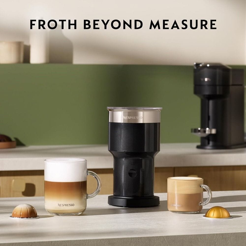 Nespresso Aeroccino XL Milk Frother, Hot & Cold Foam Maker, Dishwasher Safe, Large Capacity Design | Black - GNN134ACC00582