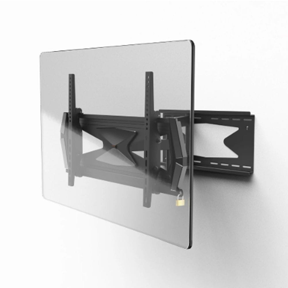 Hama Fullmotion Professional TV Wall Bracket 80" 600x400 VESA, Swivel & Tilt Adjustment, Heavy Duty Steel Mount | Black - 118075