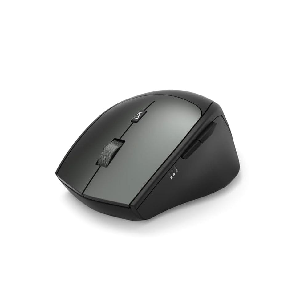 Hama MW-600 Optical Wireless Mouse Dual Mode USB-C/USB-A, 6-Button Design, Adjustable DPI, Silent Click Technology | Black - 182616