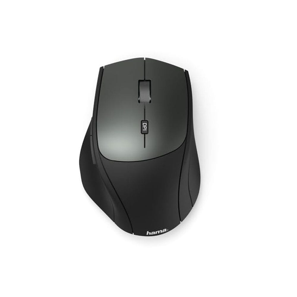 Hama MW-600 Optical Wireless Mouse Dual Mode USB-C/USB-A, 6-Button Design, Adjustable DPI, Silent Click Technology | Black - 182616
