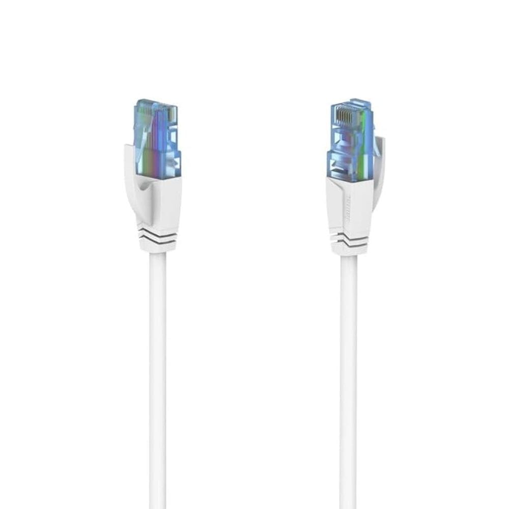 Hama CAT 6A Network Cable 5.0m 10Gbit/s U/UTP Ethernet LAN, High-Speed Stable Data Transfer | White - 200676