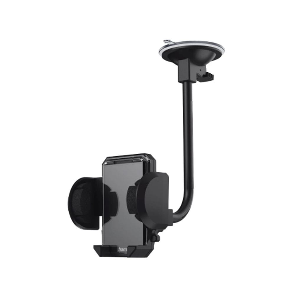 Hama Universal Smartphone Holder Set 4-11cm Device Width Support, Adjustable Clamp Mount, Secure Hands-Free Viewing | Black - 178291