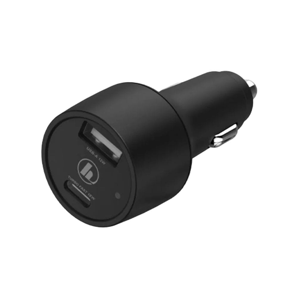 Hama Car Charging Kit USB-C & USB-A PD/Qualcomm 30W Fast Charging, 1m USB-C Cable Included | Black - 210522