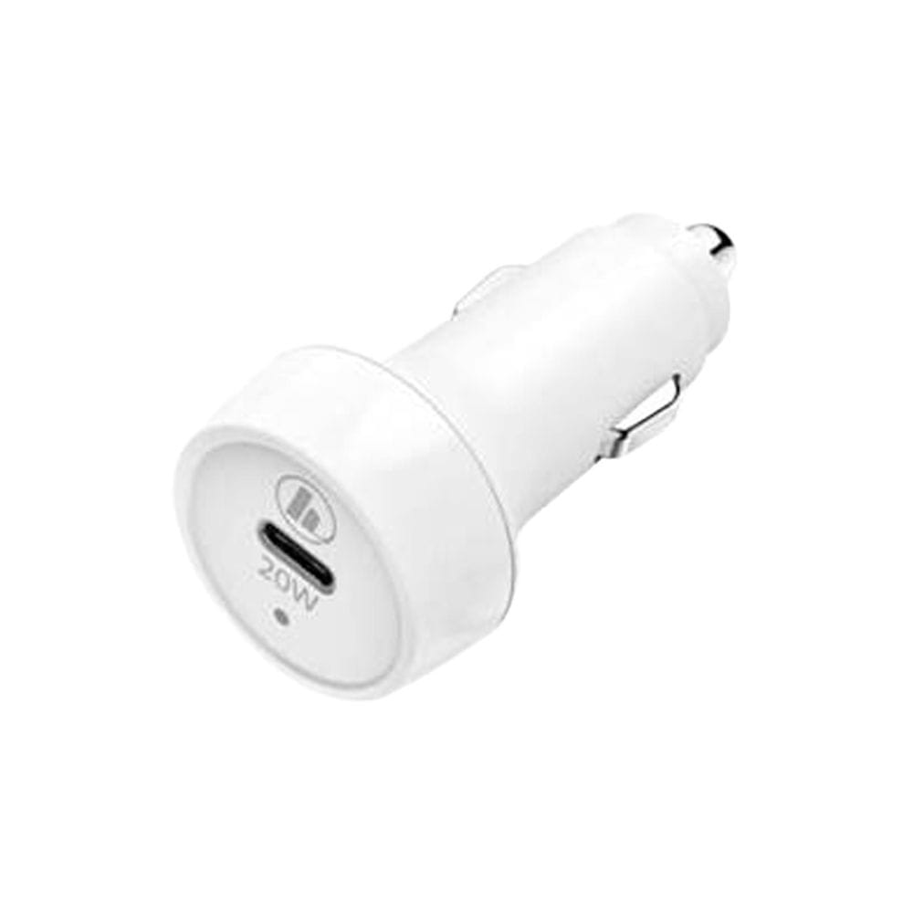 Hama Car Charging Set Lightning PD 20W Fast Charging, USB-C to Lightning Cable Included, Smart Protection | White - 210564