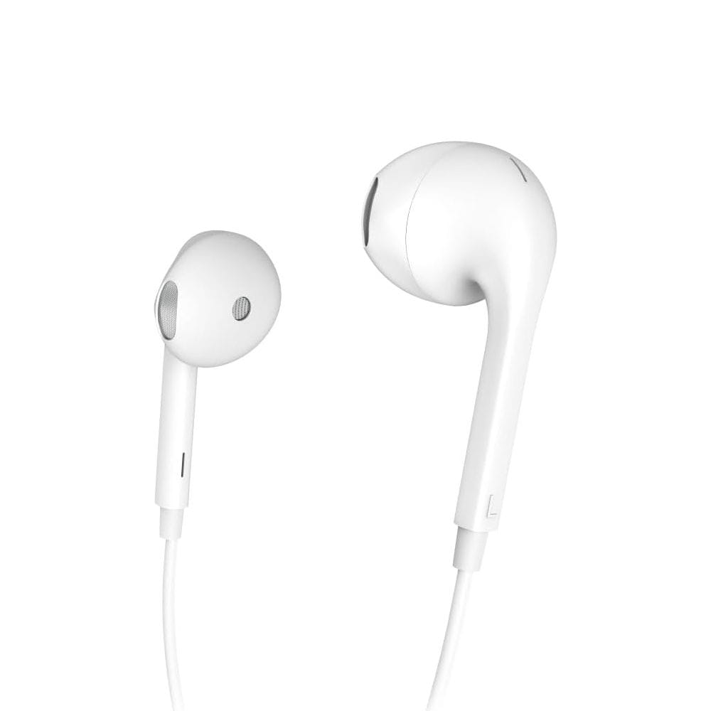 Hama Glow Earbuds with Microphone Lightning Connector, Stereo Sound, Inline Remote Control | White - 184156