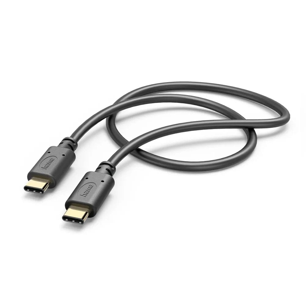 Hama Charging Cable USB-C to USB-C 1.5m Fast Charging & Data Transfer, Durable Flexible Design | Black - 201591